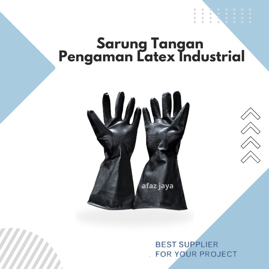 SARUNG TANGAN LATEX KARET SAFETY KRISBOW INDUSTRIAL GLOVES