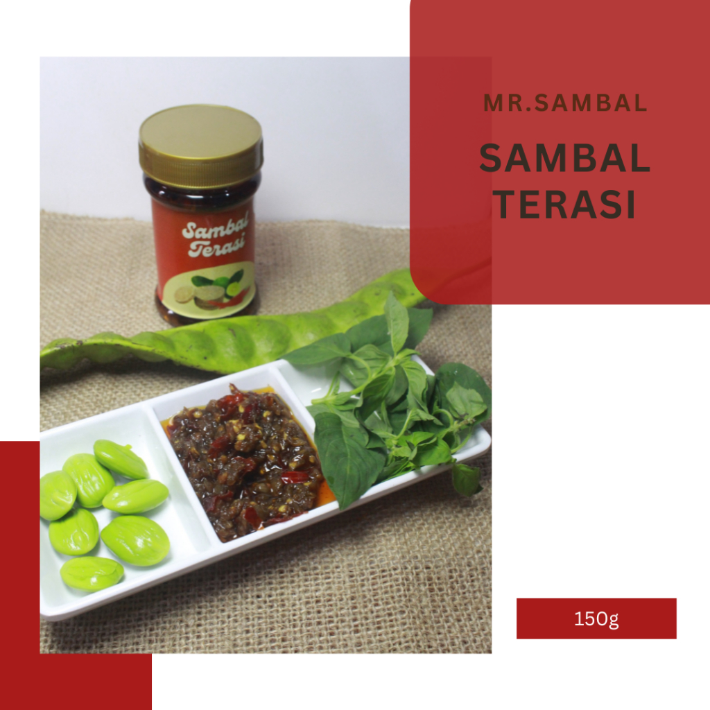 

sambel terasi Mr.sambal berat 150 gram