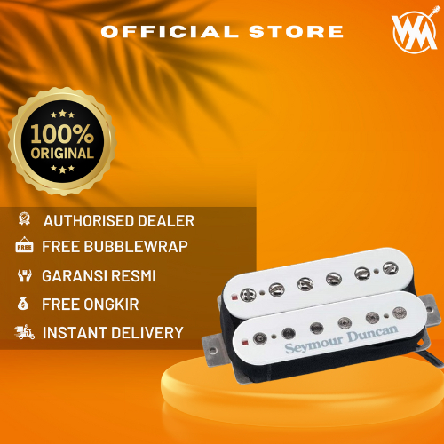 Seymour Duncan Pickup Gitar SH-4 JB Humbucker - Putih