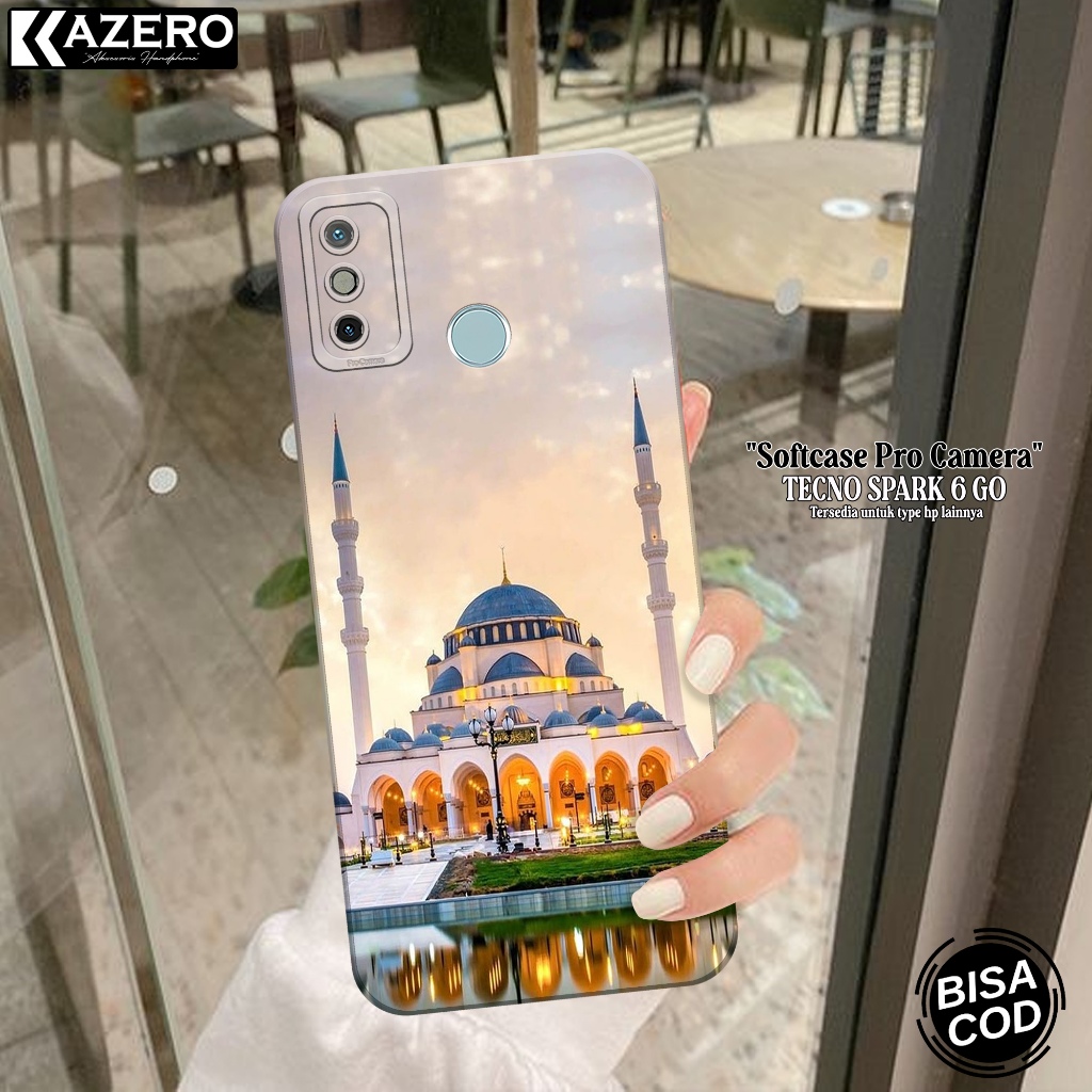 Silikon Tecno Spark 6 Go - Pro Camera - Fashion Case Masjid Case Tecno Spark 6 Go  - Casing Tecno Sp