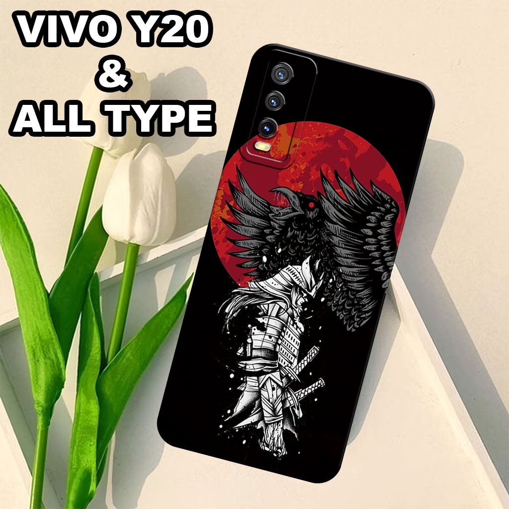 G19 - Softcase VIVO Y20 - Bahan karet lentur - Motif SAMURAI - silikon lentur - casing VIVO Y20 2020