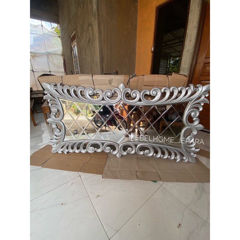 pigura cermin kayu jati,pigura ukir jati termurah,pigura ukir jat