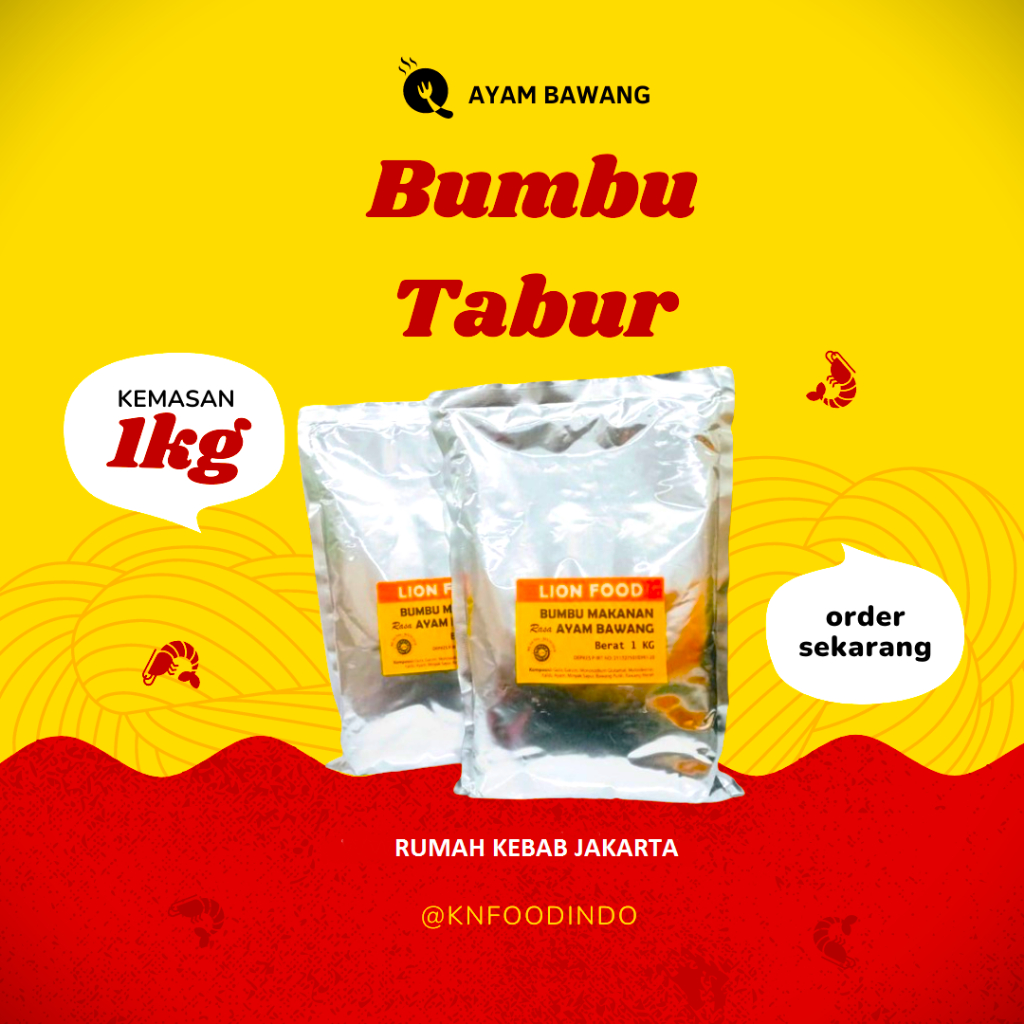 

AYAM BAWANG | BUMBU TABUR LION FOOD 1000 GRAM