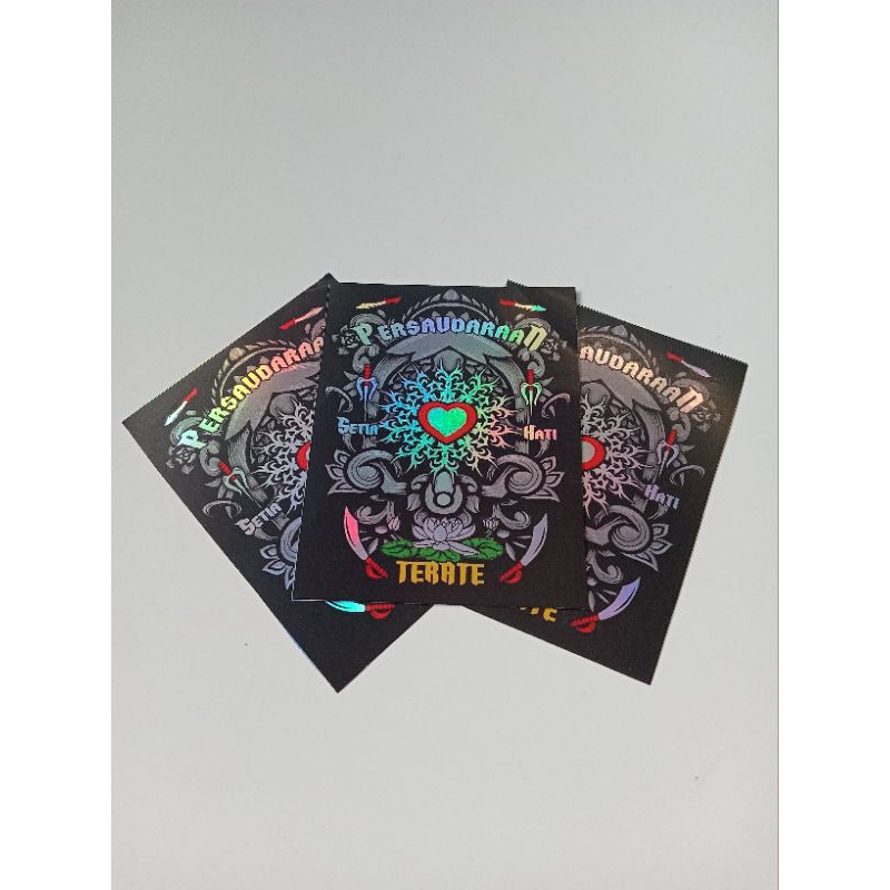 

7x9cm Stiker Psht Hologram Pelangi/Stiker Psht