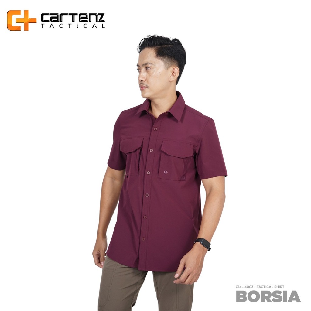 Kemeja Pendek Cartenz Tactical Borsia