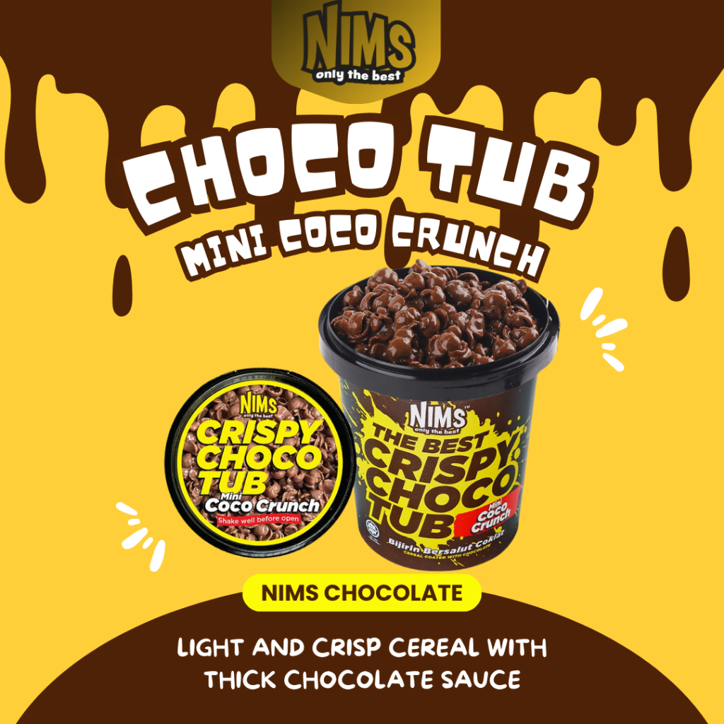 

Nims Choco Crispy Tube Mini Coco Crunch Cokelat Cereal Chocolate