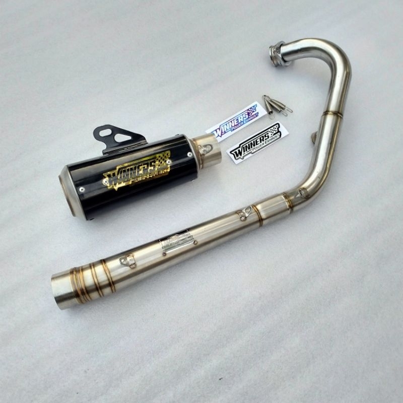 knalpot mx king model Underbone prostreet solo style