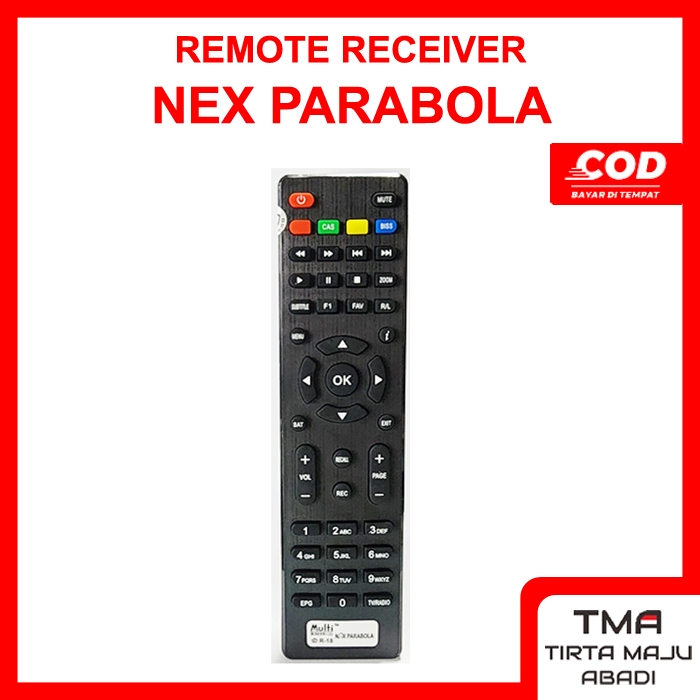 Remote Remot Nex Parabola Receiver Kuning Merah Hijau Mola Garuda G1 G2 tipis