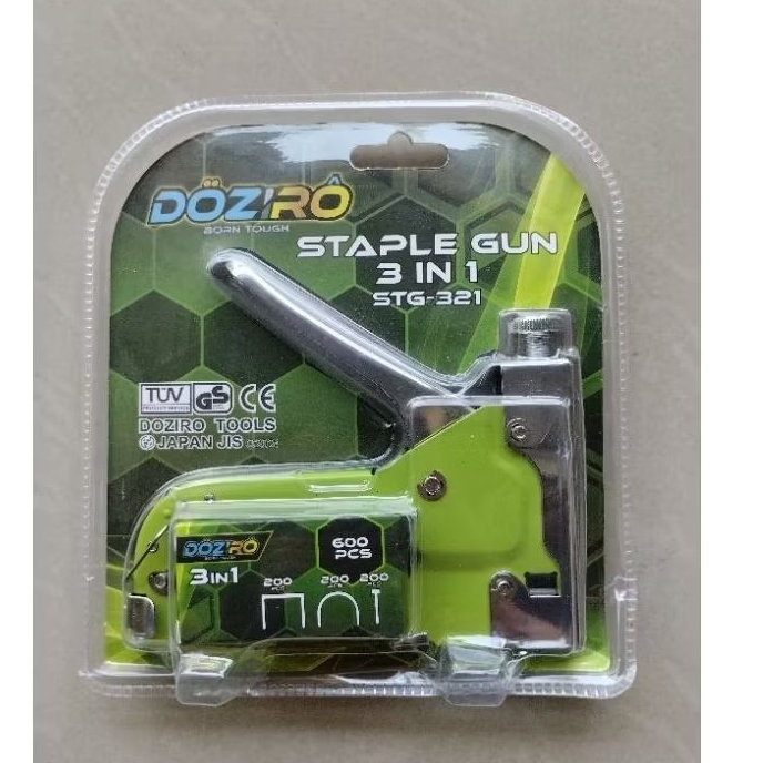 

DOZIRO STAPLES TEMBAK 3 IN 1 TACKER STAPLER STAPLES PEREKAT POWERFULL STAPLES PLUS ISI 6..