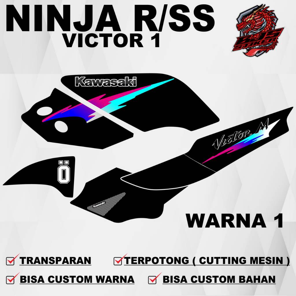 Striping Ninja R Ninja SS Kawasaki Ninja victor 1 - Stiker Sticker Decal KawasakiNinja Ninja R Ninja