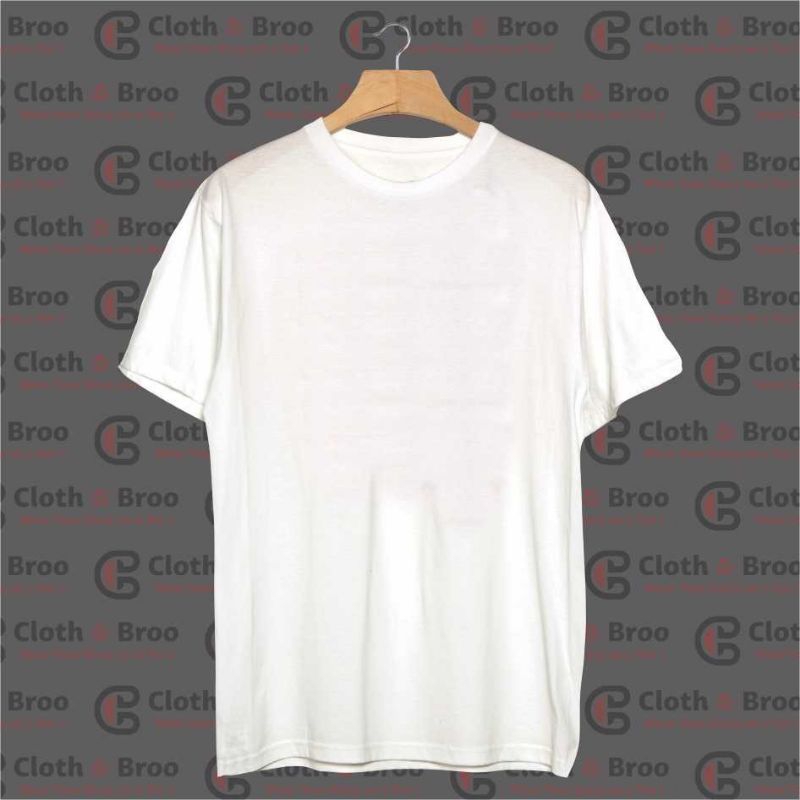 Kaos Polos Putih Pendek Knitto