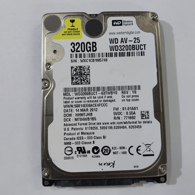 Hardisk laptop 320GB 2.5inch sata murah hdd notebook hdd ps second original