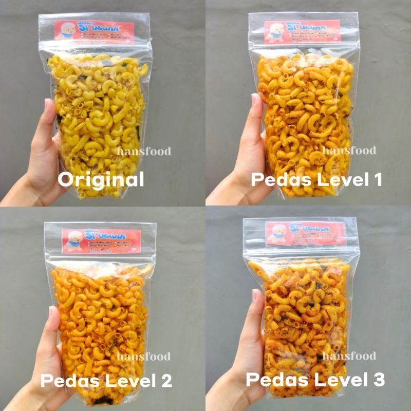 

Makaroni Si Utun Semua Varian Level Pouch isi 200 gram