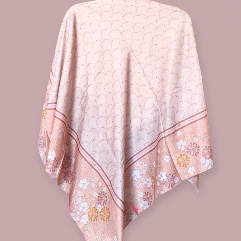 Hijab square voal motif COQUETTE PINK
