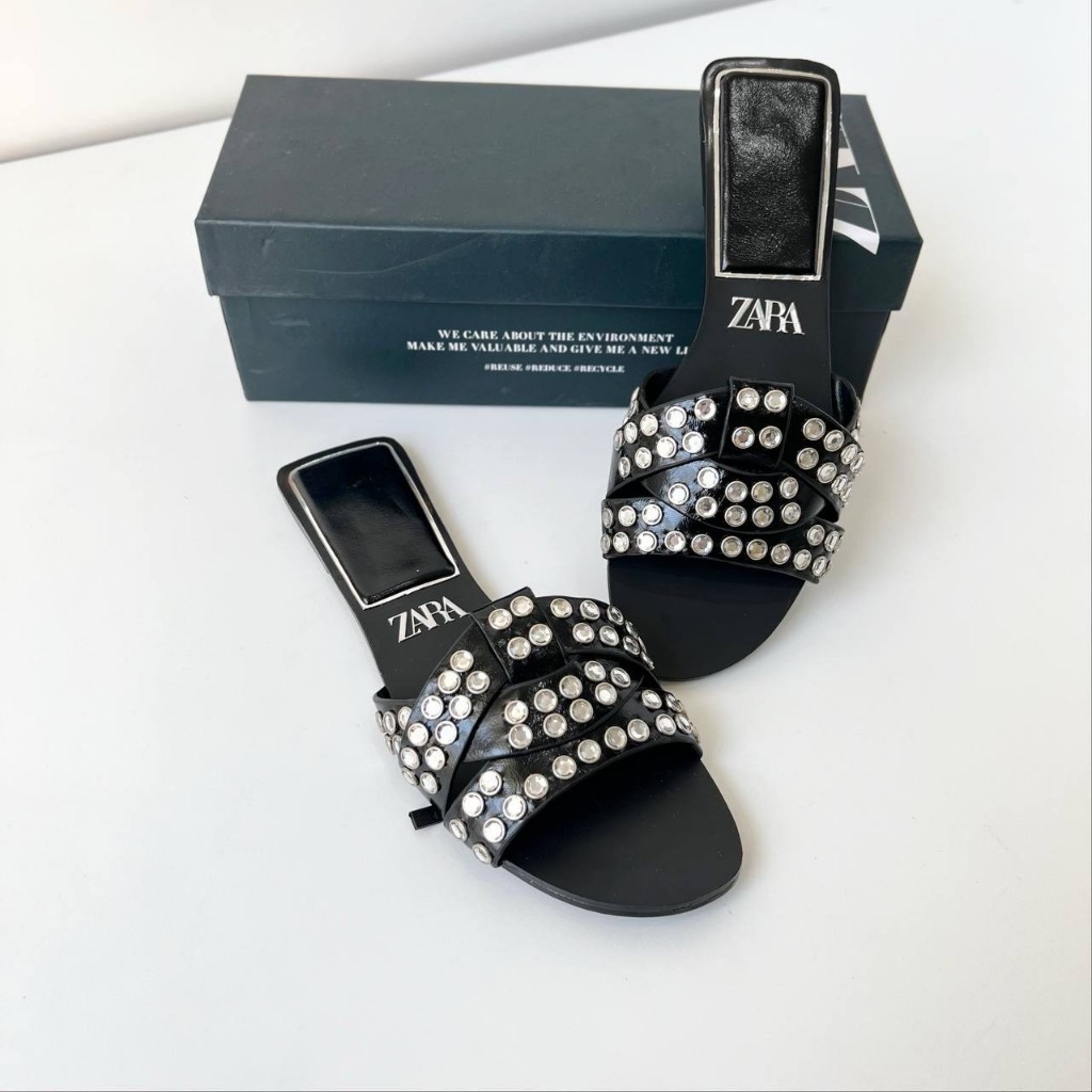 Z101771 SANDAL FLAT WANITA ZARA ORIGINAL