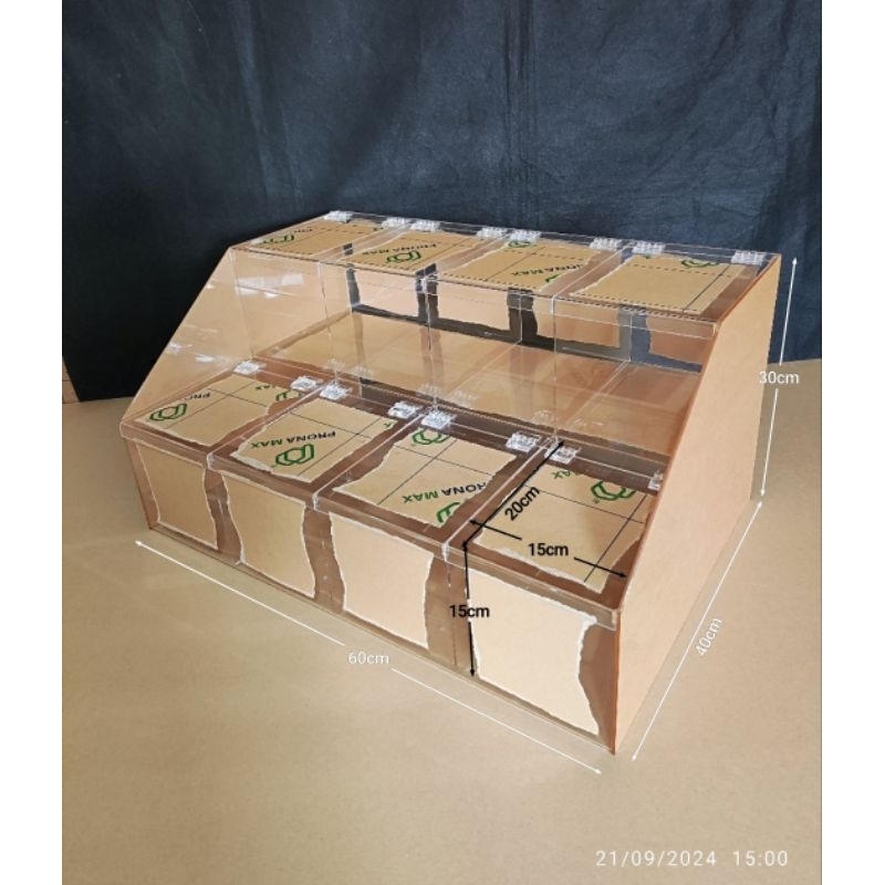 Display toping seblak akrilik // wadah toping seblak