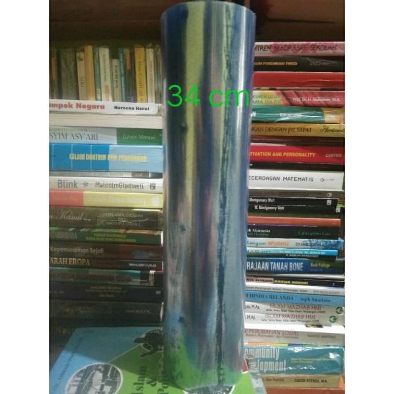 

Sampul Buku Plastik Mika Kaku 0.07 mm & Lemas 0,10 mm Tinggi 34 cm & 27 cm Panjang 50 meter