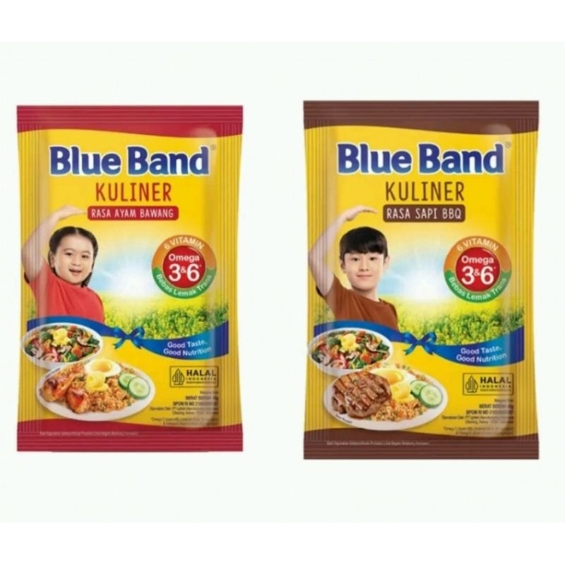 

Margarin Mentega Blue band Blueband Kuliner rasa Ayam Bawang rasa Sapi BBQ Barbeque 40 gram