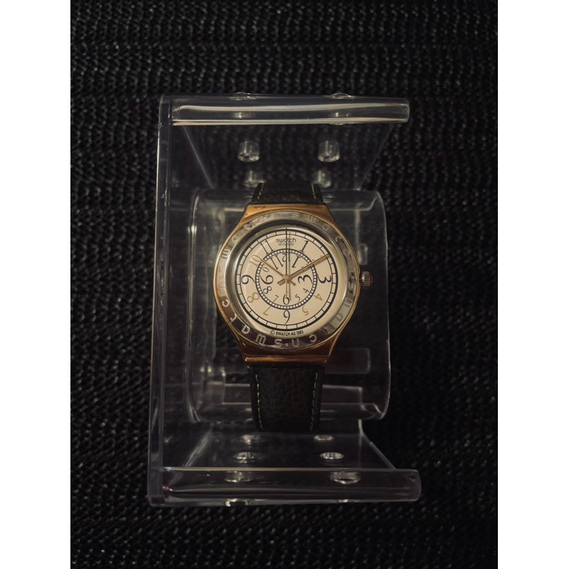 Swatch Irony Stainless Steel Gold Bezel