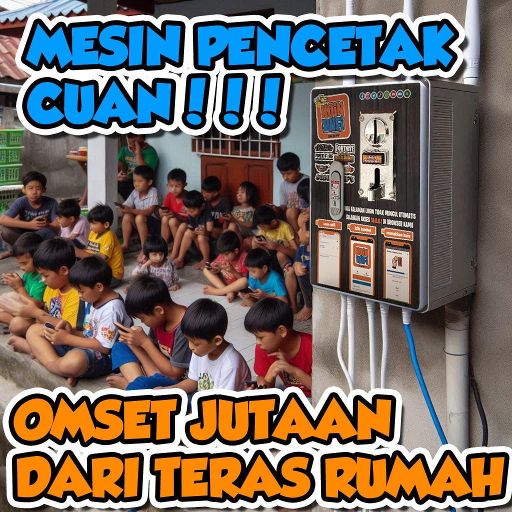 WifiKoin Paket Usaha Wifi Hotspot Voucheran Lengkap Murah Pasti Cuan