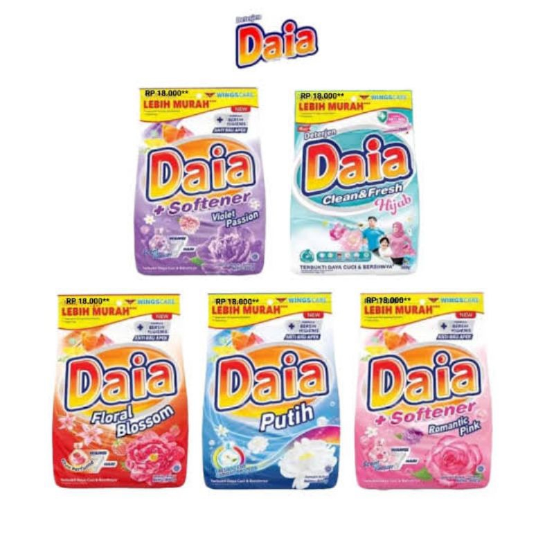 DAIA Detergen Bubuk 800 gram / Daia Deterjen Bubuk