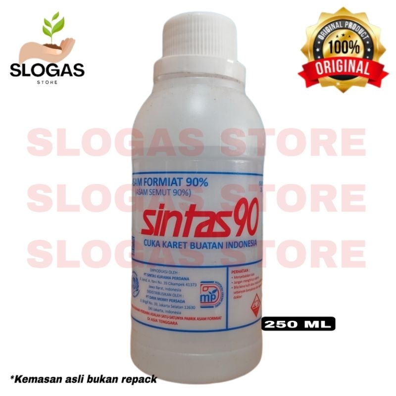 Asam Formiat/ Asam Semut/ Pengental Karet Sintas 90 250ml