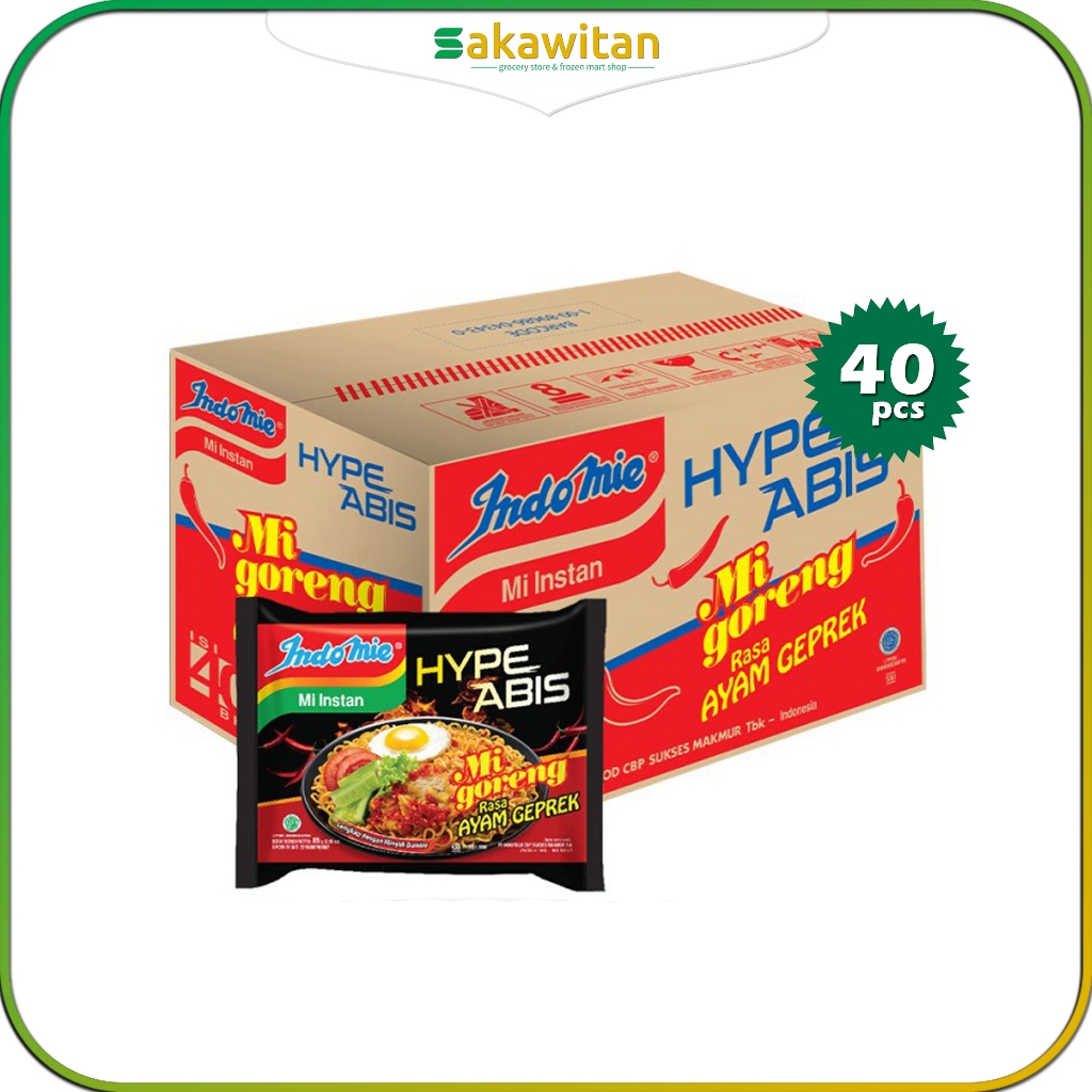 

Indomie HypeAbis Ayam Geprek 1 Dus 40 Pcs 85 Gram | Sakawitan
