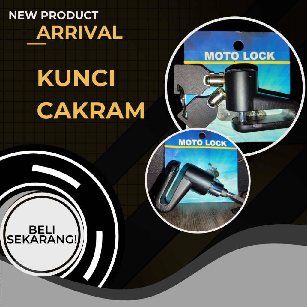 Gembok Cakram Motor BEAT Kunci Rem Cakram Motor BEAT Universal