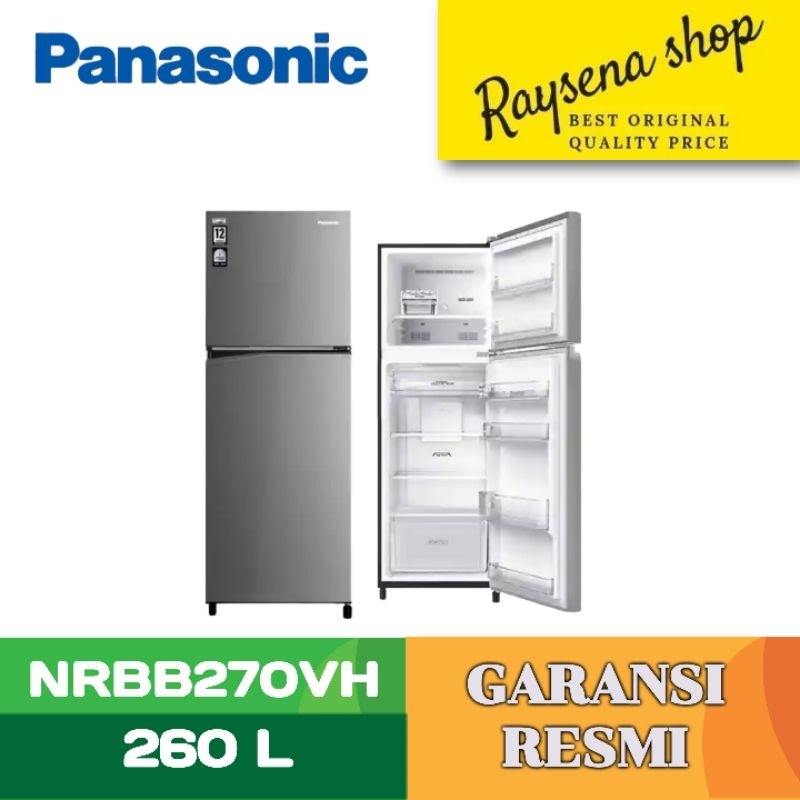 PANASONIC KULKAS 2 PINTU KECIL REFRIGERATOR NRBB270VH