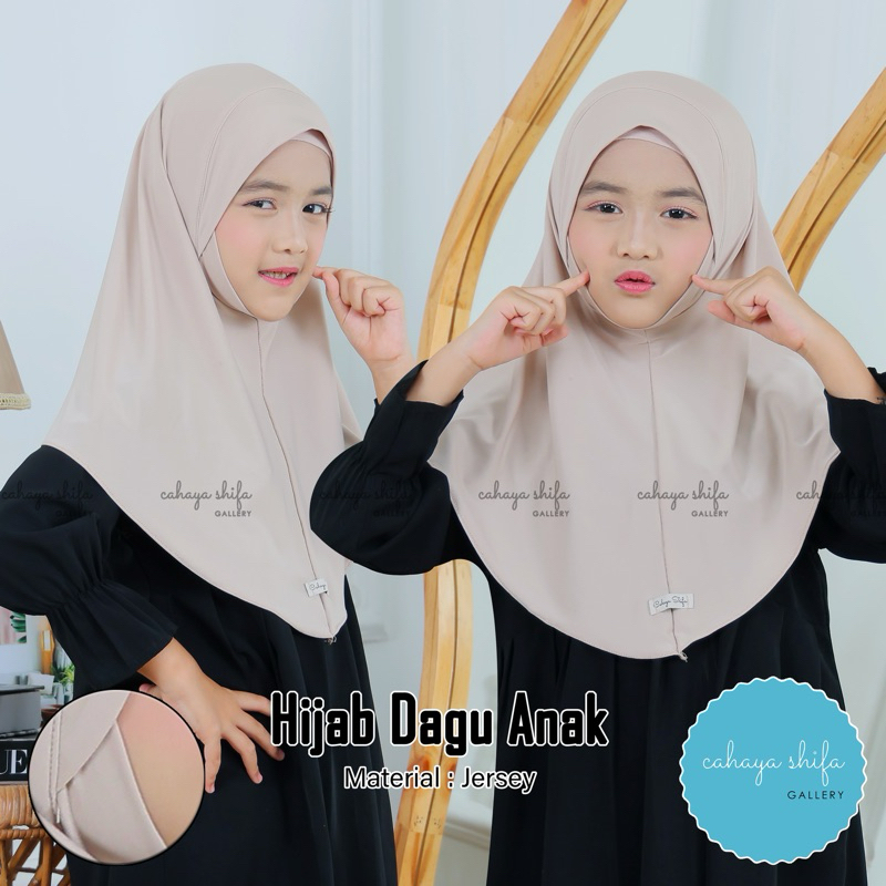 OFFICIAL jilbab anak jersey dagu/ jilbab anak umur 1-5 tahun