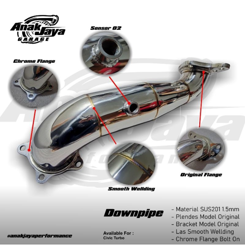 PROMO DOWNPIPE CIVIC TURBO, KENALPOT CIVIC TURBO, DOWEN PIPE CIVIC TURO