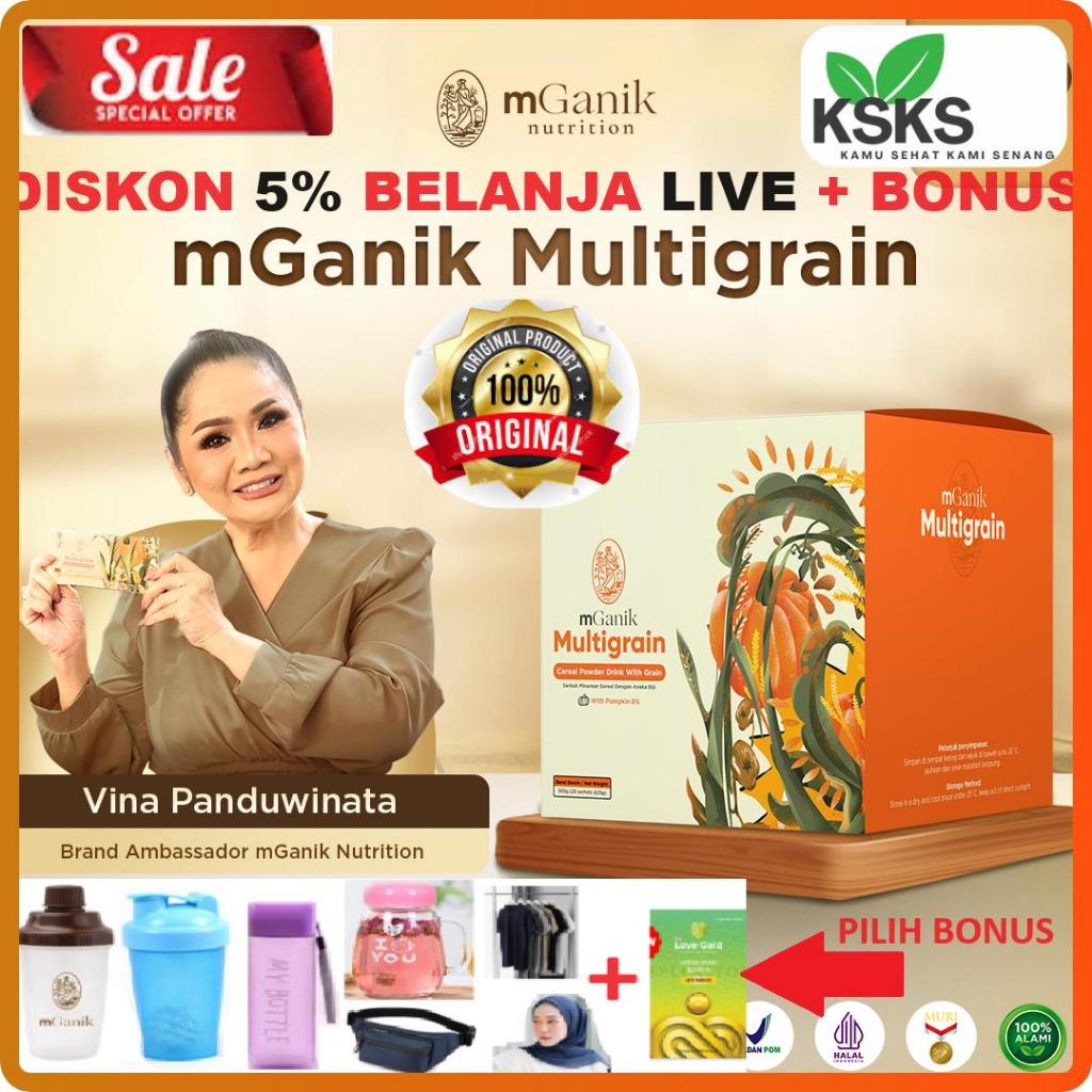 

Mganik Multigrain 1 Box isi 20 Sachet