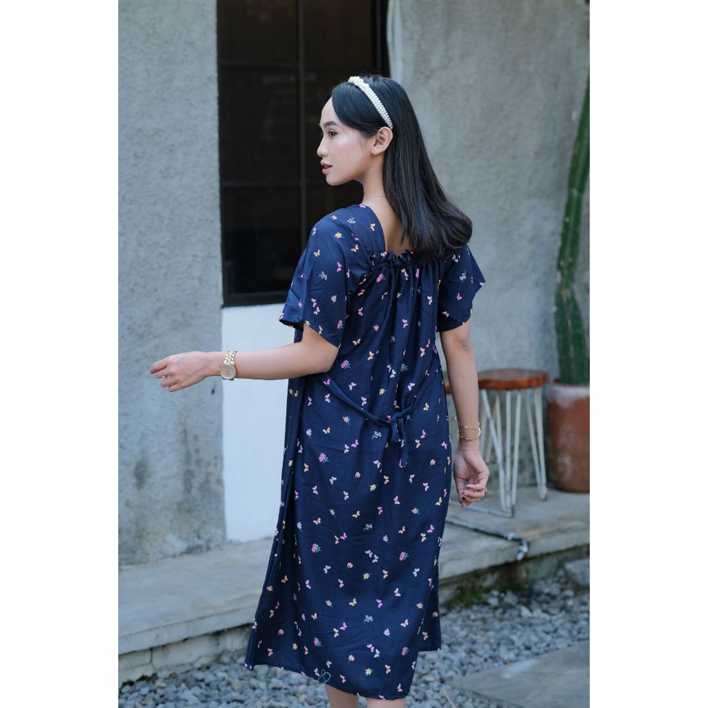 Daster Fuji Rayon Premium | Daster Fuji Baju Dress | Daster Fuji Motif Bunga Kekinian | Daster Fuji 