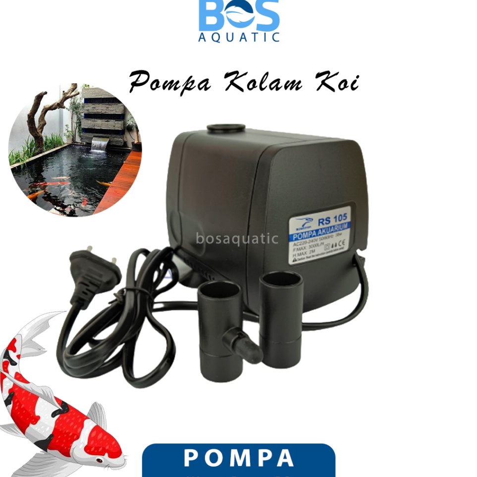 Promo Untung Pompa Kolam Ikan Koi  Mesin Air Terjun Celup Low Watt Aquarium Water Pump RS