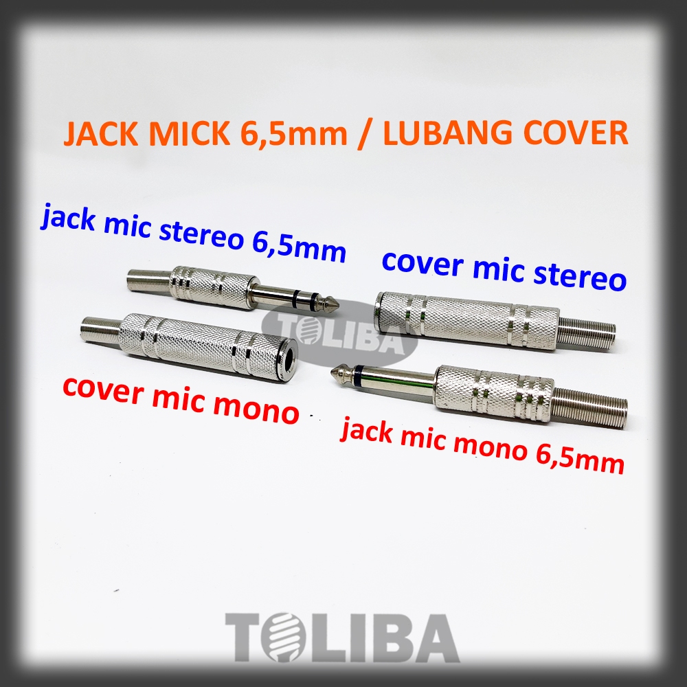 jack mic stereo 6,5 mm jack mick mono besi / cover mic akai cewe besi / cover cewe mick mono stereo 