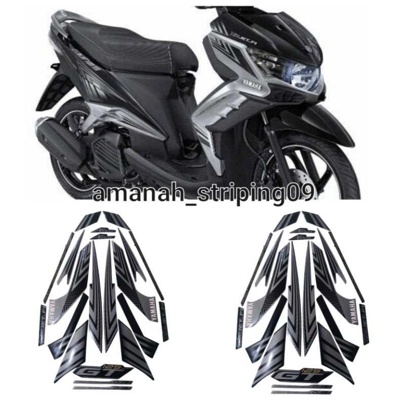 Losh stiker motor yamaha XEON GT 2014 WARNA HITAM
