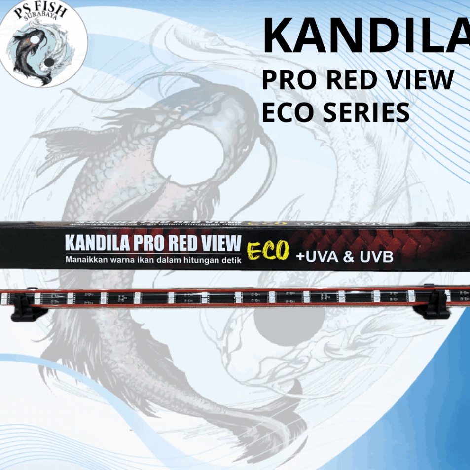 Pasti Keren  Kandila Pro Red View Eco Series T4 WRGB Lampu Celup Aquarium  UVA UVB  PS FISH