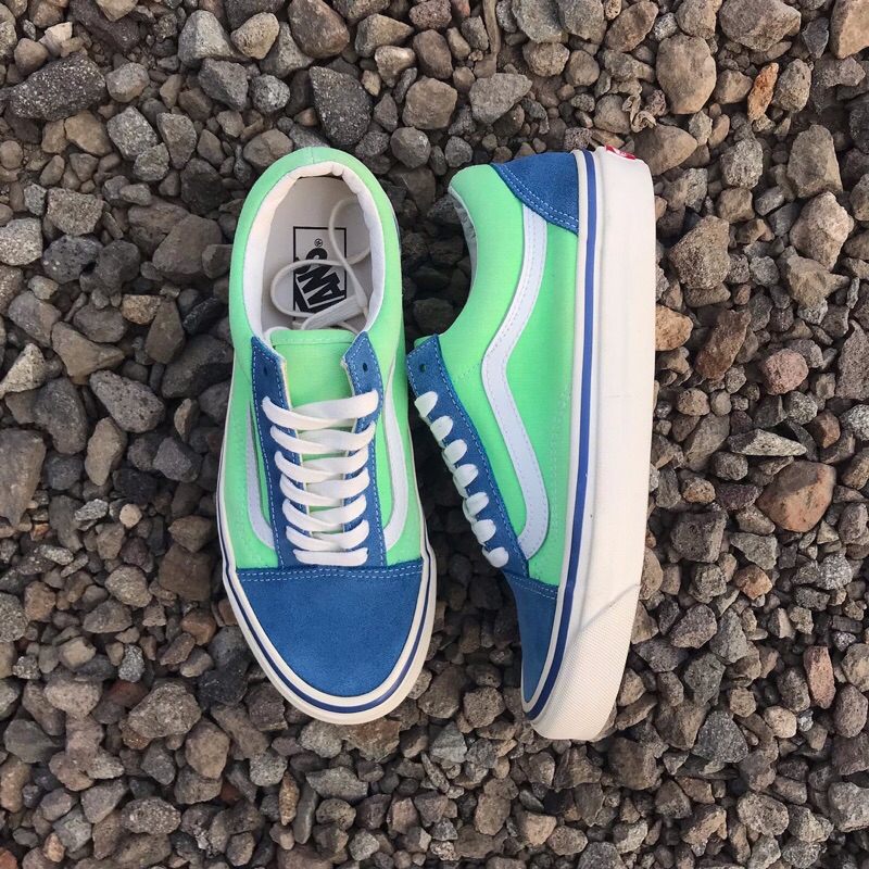 Vans Old Skool 36 Dx Anaheim Factory Og Blue Neon Green Second