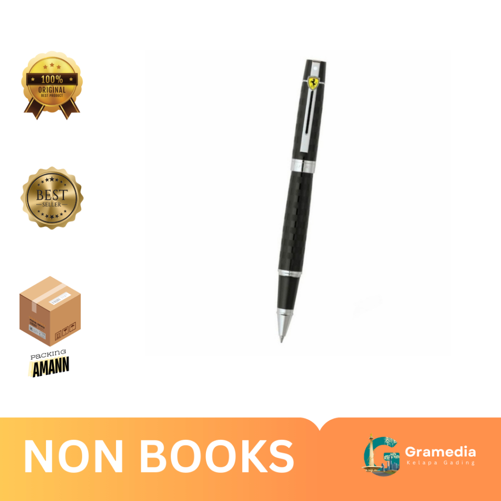 

Gramedia MKG - Sheaffer 300 CHECKERED FLAG ENGRAVING WITH GLOSS BLACK FINISH FT CHROME TRIM RB