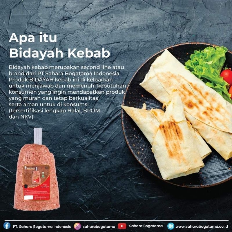 

Ay00! Bidayah Daging Kebab Sahara Halal 1kg