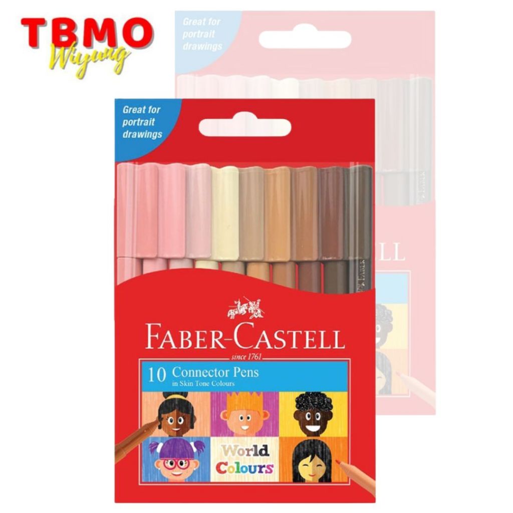 

Faber-Castell Connector Pen Skin Tone Set 10 155009E