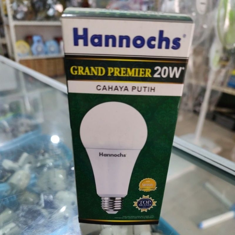 Hannochs - Lampu LED Grand Premier - 20 watt - cahaya Putih Bola Lampu LED Watt Besar dengan rancang