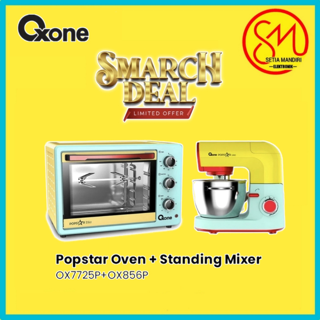 OXONE OX856P Standing Mixer POP STAR Pengaduk Pengocok Adonan Kue 4.5L