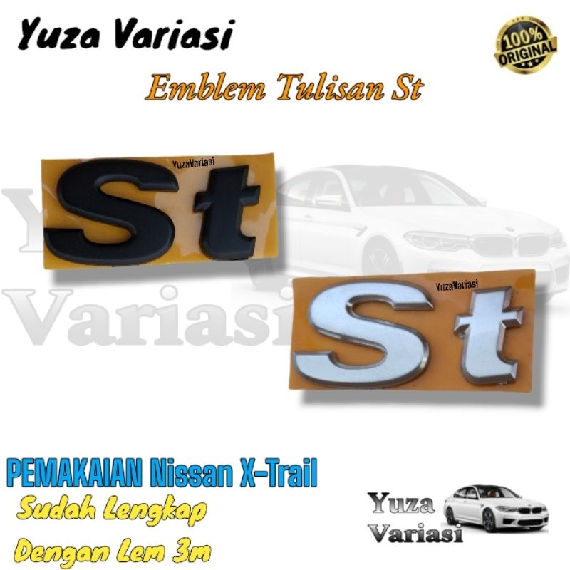 Emblem Bagasi Xtrail T30 ( ST ) Original Genuine Part // Emblem Logo St Nissan Xtrail XTrail T30 Ori