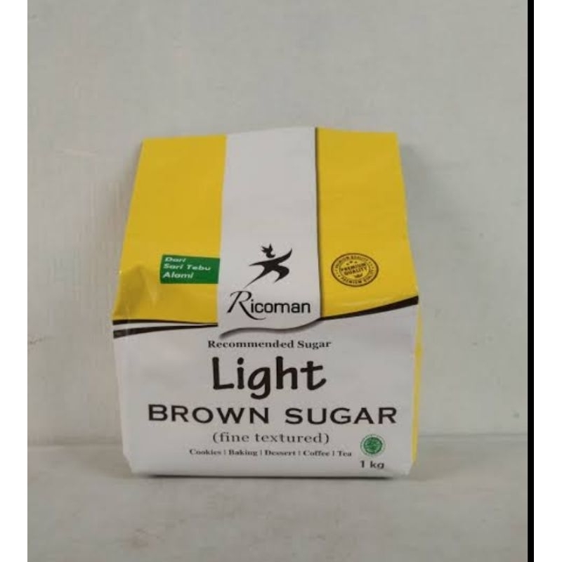 

Light brown sugar Ricoman 1kg