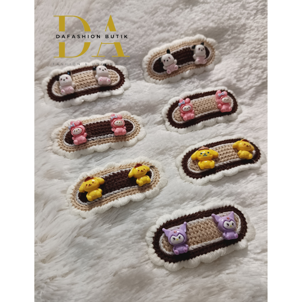 Jepit Rambut Anak Perempuan Sanrio | Jepit Kuromi | Jepit Pompompurin | Jepit Pocaco