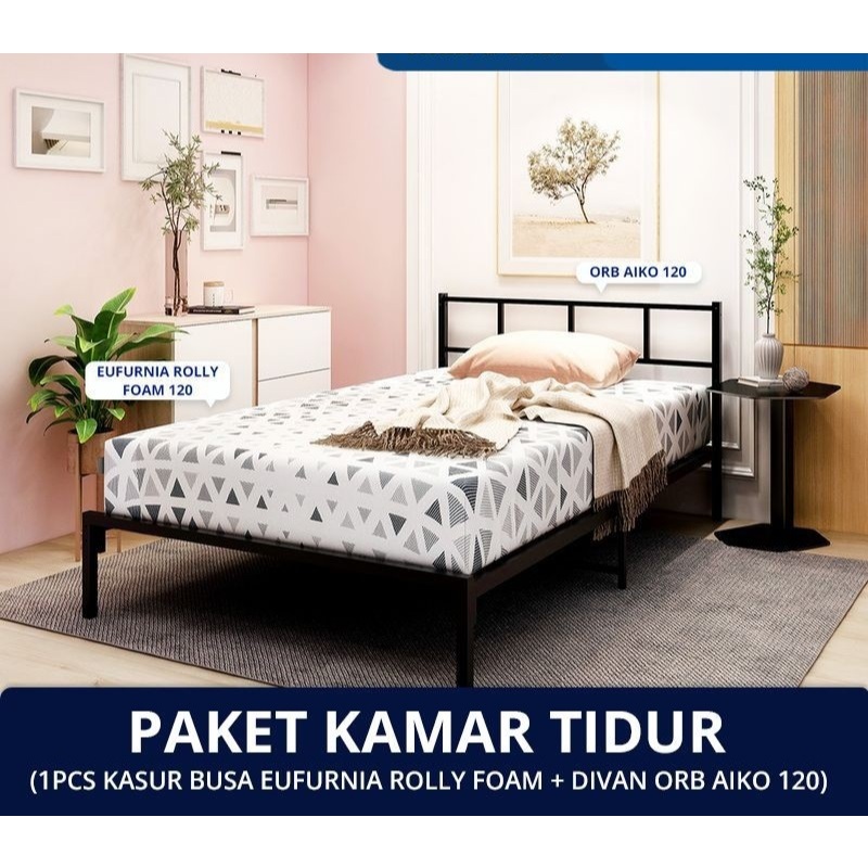 Paket Divan Dipan dan Kasur / Olympic RB Aiko + Roll Foam