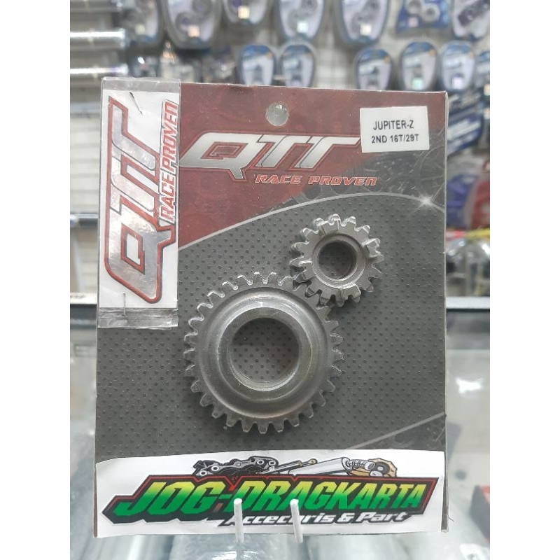 GEAR RASIO JUPITER JUPITER Z GIGI 2 16/29 16 29 QTT RACING ORIGINAL