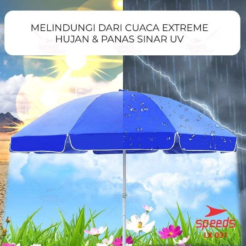 PAYUNG TENDA JUMBO EVENT PAYUNG JUALAN TAMAN PANTAI CAFE BAZAR LAPAK DIAMETER 200 CM TERMURAH