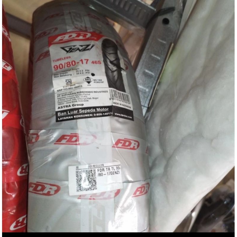 ban luar motor fdr ring 17 90/80-17